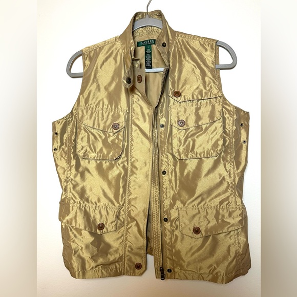 Ralph Lauren Jackets & Blazers - Ralph Lauren Gold Utility Vest